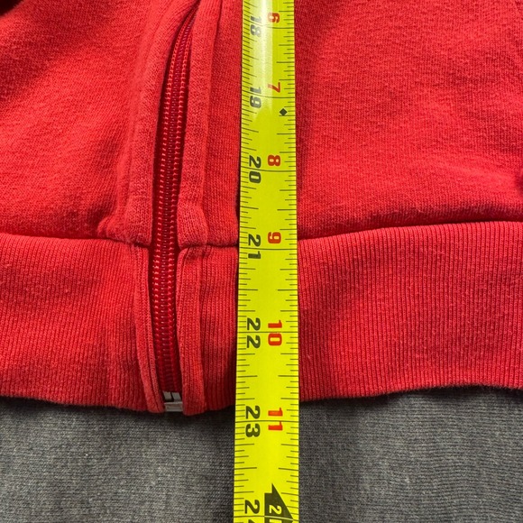 PINK Victoria's Secret Red Zip Up Hoodie Sweatshirt Graphic Logo XL - Picture 4 of 9